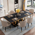 Contemporary luxury home dining room furniture na may puti