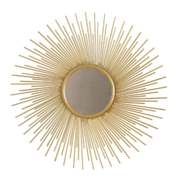 Luxus Gold Iron Modern Wall Decoration Spiegel - hochwertig und elegant