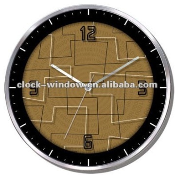 Round Glass Decorative Wall Clock