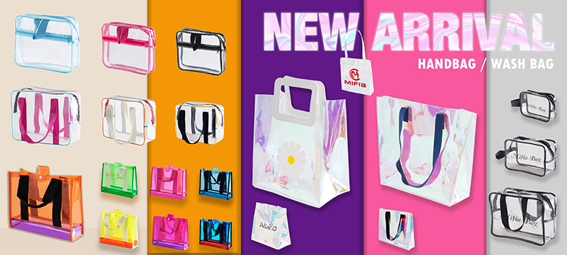 Fashion NEON Color Matching PVC Hand Bag2