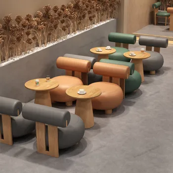 Customized Furniture Theme Packages for Restaurants, Noodle Shops, Milk Tea Outlets: Table and Chair Combinations Inspired by Sea and Other Designs