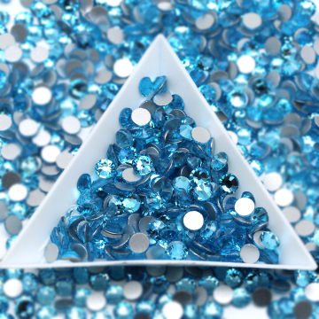 Assorted Colors SS3-SS50 Aquamarine and Other Gemstone Crystal Flatback Rhinestones for Dance Costume Decoration