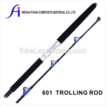 601 Blue Trolling Rod ,glass fiber boat fishing rod