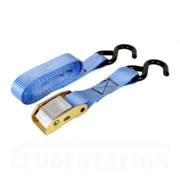Polyester Belt Material Cargo Lashing Strap with Cam Buckle, Suitable for Motorcycle Ratchet Tie-Downs and Accessories with Hooks