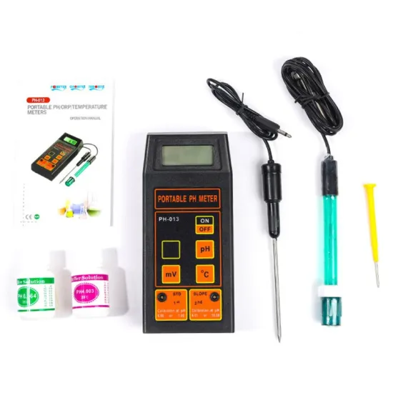 3-in-1 High Accuracy Portable pH/mV/Temp Meter + Replaceable pH & ORP Electrodes + Temperature Probe