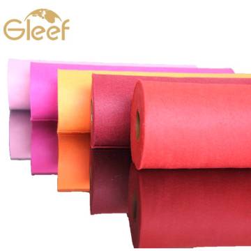 manufacture ECO- friendly colorful soft 100% polyester felt cloth fabric