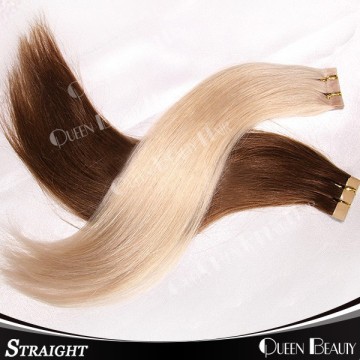 russian tape hair extension,thin skin hair piece,full head tape wefts hair extension