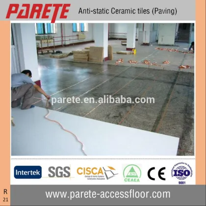 Anti static ceramic floor