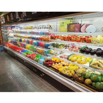 High-End Remote Chiller Refrigerator Supermarket Fridge for Fruit, Vegetable, and Drink Display Cooling