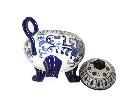 Blue and White Porcelain Chinese Antique Incense Burner