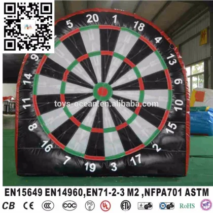 Popular Inflatable Football Dart board Goal Post giant football toss sport
