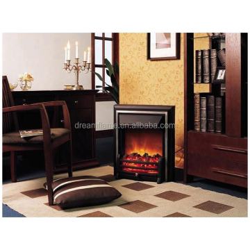 European Indoor Ethanol Fireplace with LED Crystal Surround