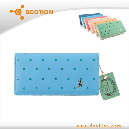 2014 cute fashion pu long wallet