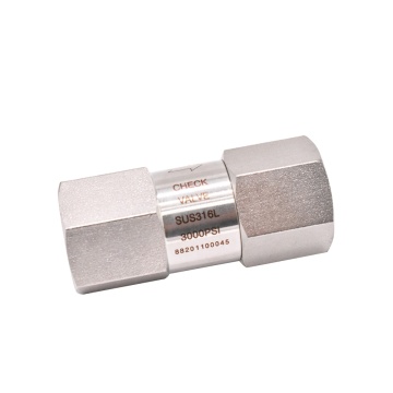 High Pressure Stainless Steel Female Hydraulic Check Valve with Double Internal Threads