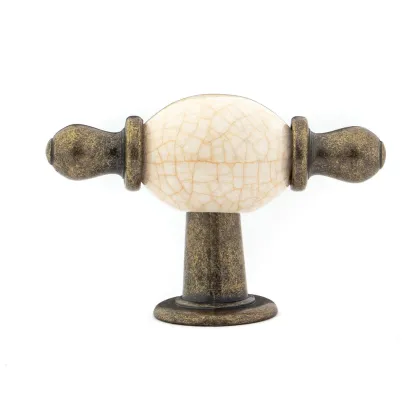 Ceramic knob drawer cabinet pull handle
