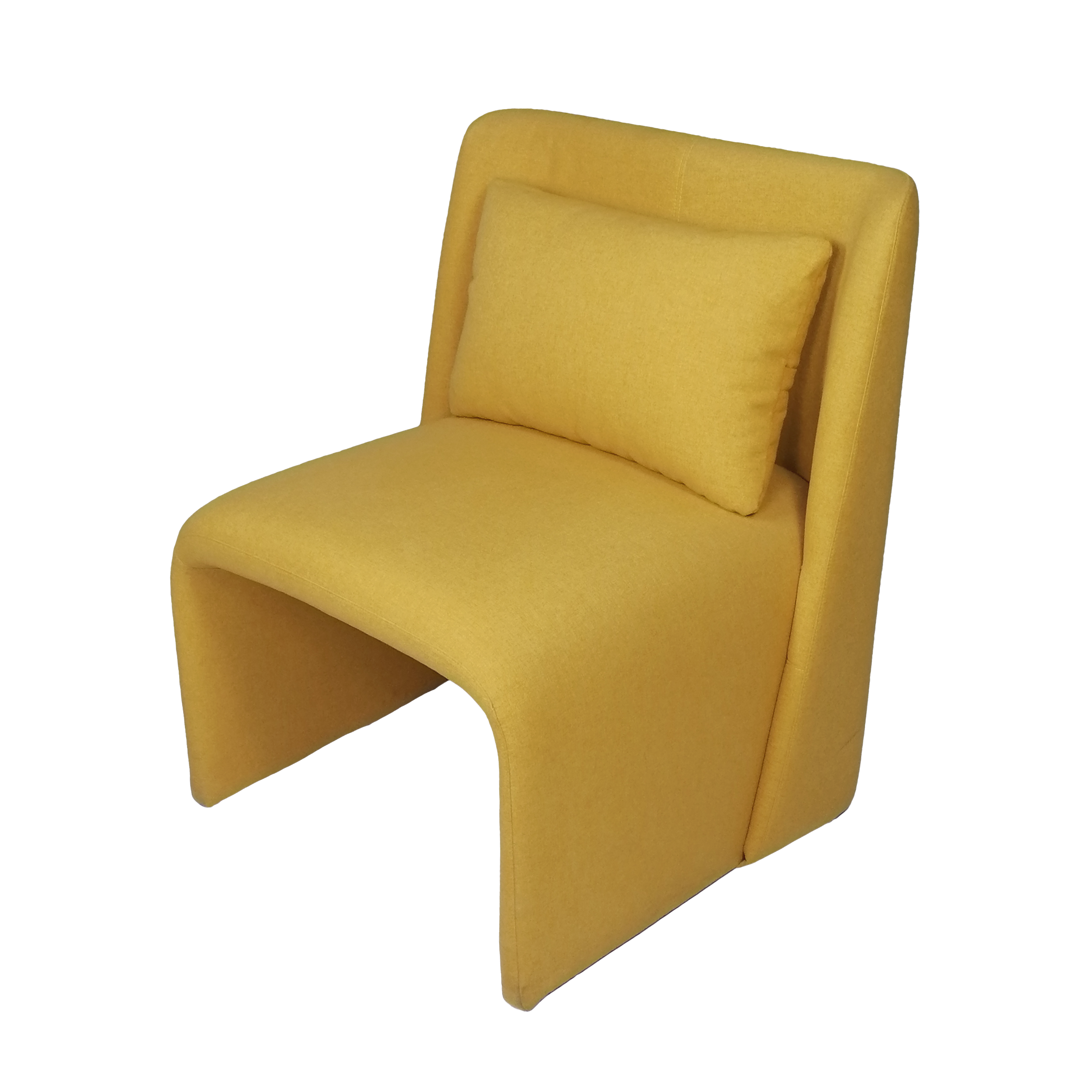Nordic Minimalist Design Living Room Linen Velvet Fabric Single Seat Chair Living Room Chair Apartment Hotel Furniture