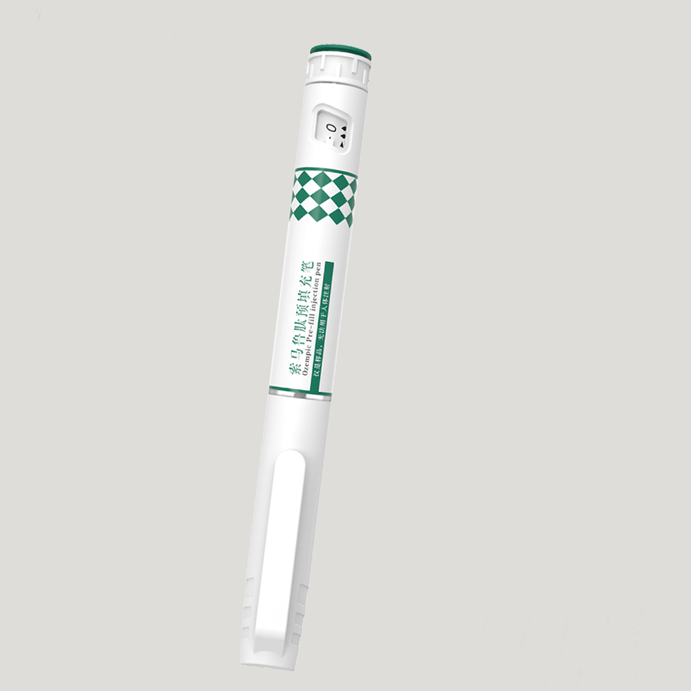 Semaglutid-Injektor vor gefüllter Stift in Antidiabetikern
