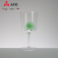 Customized Hand Blown Champagne Flute Glass Goblet set