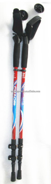 TUV/GS approved EVA grip 3parts nordic walking pole with fast lock system