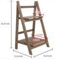 Wood Foldable Flower Shelf Rack Planter Pot Stand