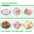 Fresh Snails Chicken Shrimp Fish Meatbals Packing Machine