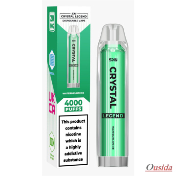 SKI Crystal Legend 4000 Puffs 20 Flavors Vape