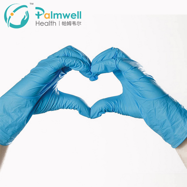 Powder free disposable medical nitrile gloves with CE,FDA