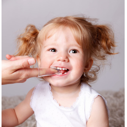 Super zachte voedselkwaliteit babyvinger tandenborstel