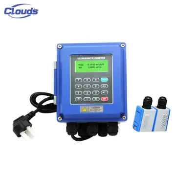 Clouds Clamp-On Wall-mounted Ultrasonic Water Flow Meter: Liquid Ultrasonic Flow Measurement Solution