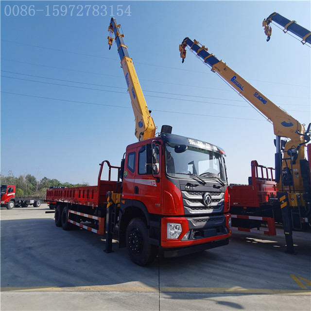 DONGFENG 270HP 6x4 14 tons truck mounted crane