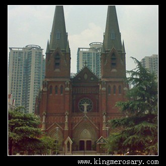 Xujiahui Catholic Church in Shanghai of China