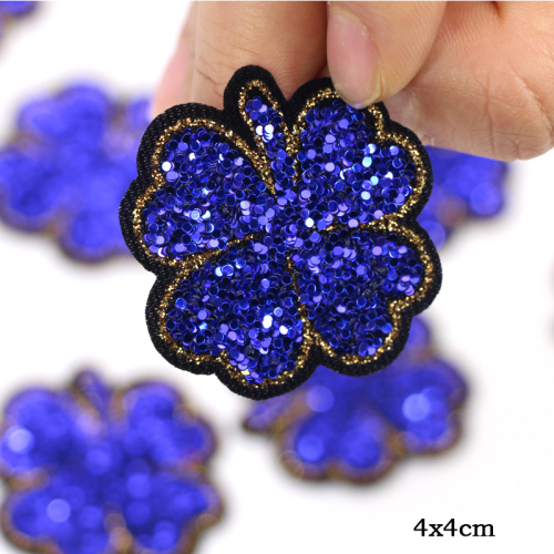 Patchs de fleurs perlées Coudre sur patch de broderie