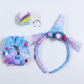 New Girl's Pluche Unicorn Hair Band Gift Set