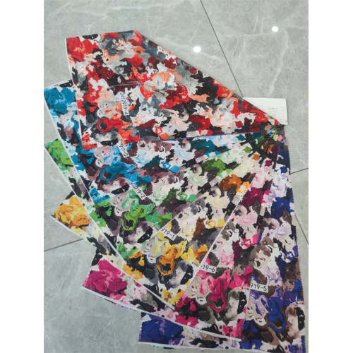 Lightweight 100% Polyester Velvet Printing Fabric For Summer