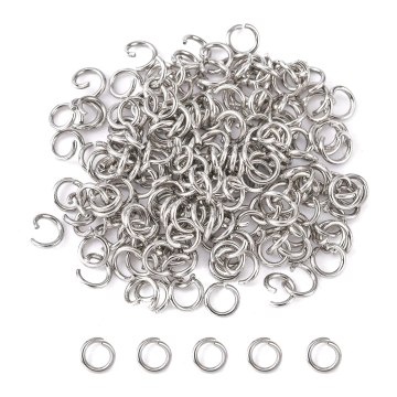 Wholesale 304 Stainless Steel Open Jump Rings - 4000pcs, 20 Gauge, 5x0.8mm - Pandahall