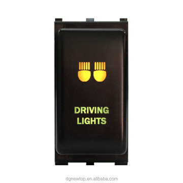 12V 3A Yellow LED Push Switch for Pathfinder Navara Patrol Driving Lights