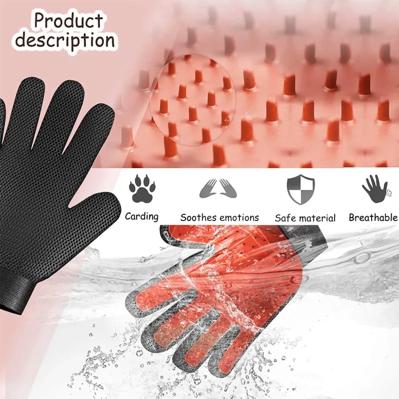 Brighthomey Pet Grooming Gloves