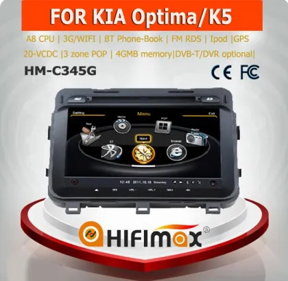 Hifimax car radio audio stereo for kia optima navigation/car dvd gps for kia optima gps with dvd player
