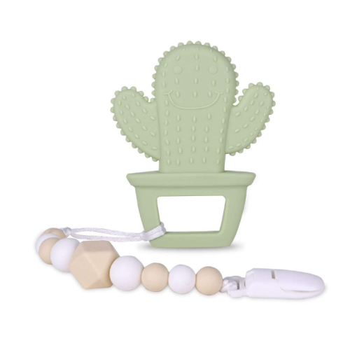 BPA Free Silicon Teether mit Schnullerclip