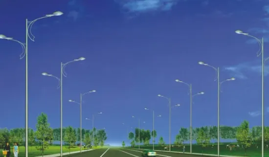 Hot Dipped Galvanized Octagonal Street Steel Lighting Poles