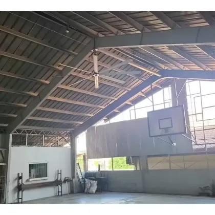 Solar Powered Greenhouse Factory: Big Ass DC Fan - HVLS Industrial Cooling Fan 10ft Aluminum