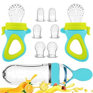 Geometric Shape Silicone Feeder Pacifiers - 6 Sets for Babies