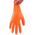 Gants d&#39;examen d&#39;orange nitrile avec FDA approuvé