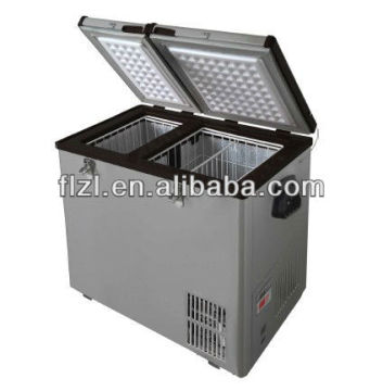 80L dual zone car fridge/ dc car freezer,portable freezer