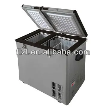 80L dual zone car fridge/ dc car freezer,portable freezer