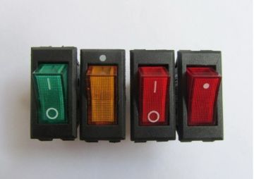 Kcd6 -102n 3 Pins Boat Like Switch Rocker Switch With Neon Lamp Electric Switches