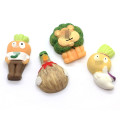 Kawaii Resin Vegetable Animals Flatback Cartoon Figurines for Baby Jewelry Making