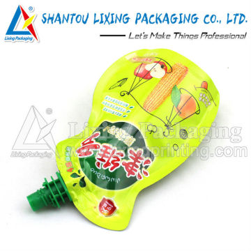 LIXING PACKAGING viscous liquid spout pouch, viscous liquid spout bag, viscous liquid pouch with spout