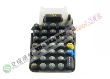 Eco - Friendly Waterproof Silicone Rubber Mobile Keypad With Long Service Time