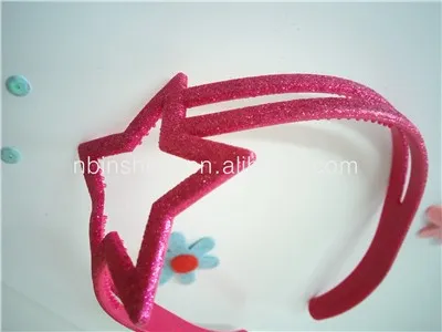 Beautiful star shape headband , plastic headband